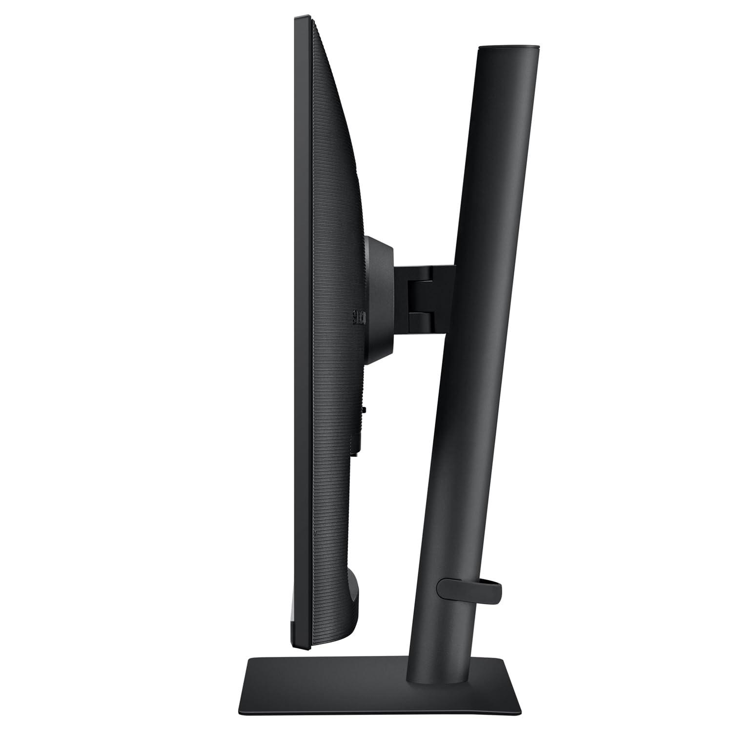 SAMSUNG Samsung S80A 32-inch 2160P 4K UHD Ultra-Slim Bezel IPS LCD ViewFinity Monitor, 2-Pack Bundle with, DisplayPort, HDMI, USB Hub - Desk Mount Dual Monitor Stand (S32A804NMN), black