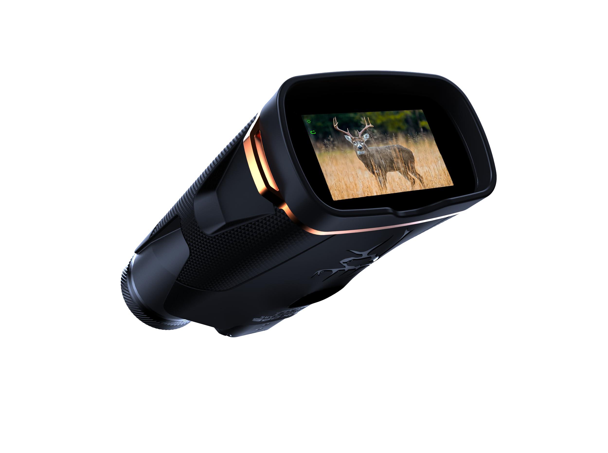 BUK OPS BUK OPS Buknocular Primetime Viewer with Primetime Color Vision, Low Light Enhancing Technology, 4K HD Video, 1-5x Digital Zoom, 2.95 inch HD Viewfinder, Digital Binocular