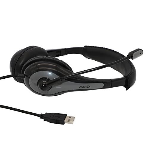 Avid-Genesis Avid AE-39 Black On-Ear Headphones with USB Plug (10-Pack)