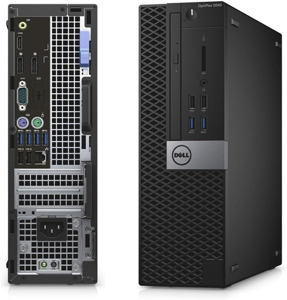 Dell Dell OptiPlex 5040 SFF Desktop Computer PC Bundle Setup with New 23.8" FHD Monitor Inter Core i5-6600 3.3GHz 4-Cores 8GB 256GB SSD, Keyboard & Mouse, Wi-Fi, Bluetooth, Windows 10 Pro (Renewed)