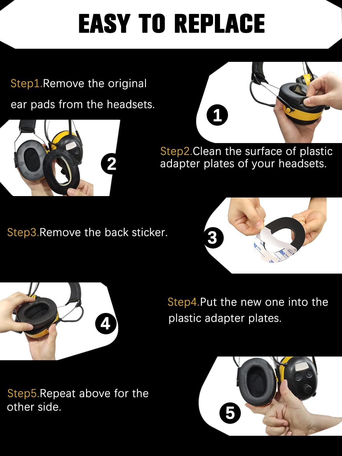 PROHEAR PROHEAR 027 AM FM Radio Headphones with Digital Display,2 pair Foam Ear Pads