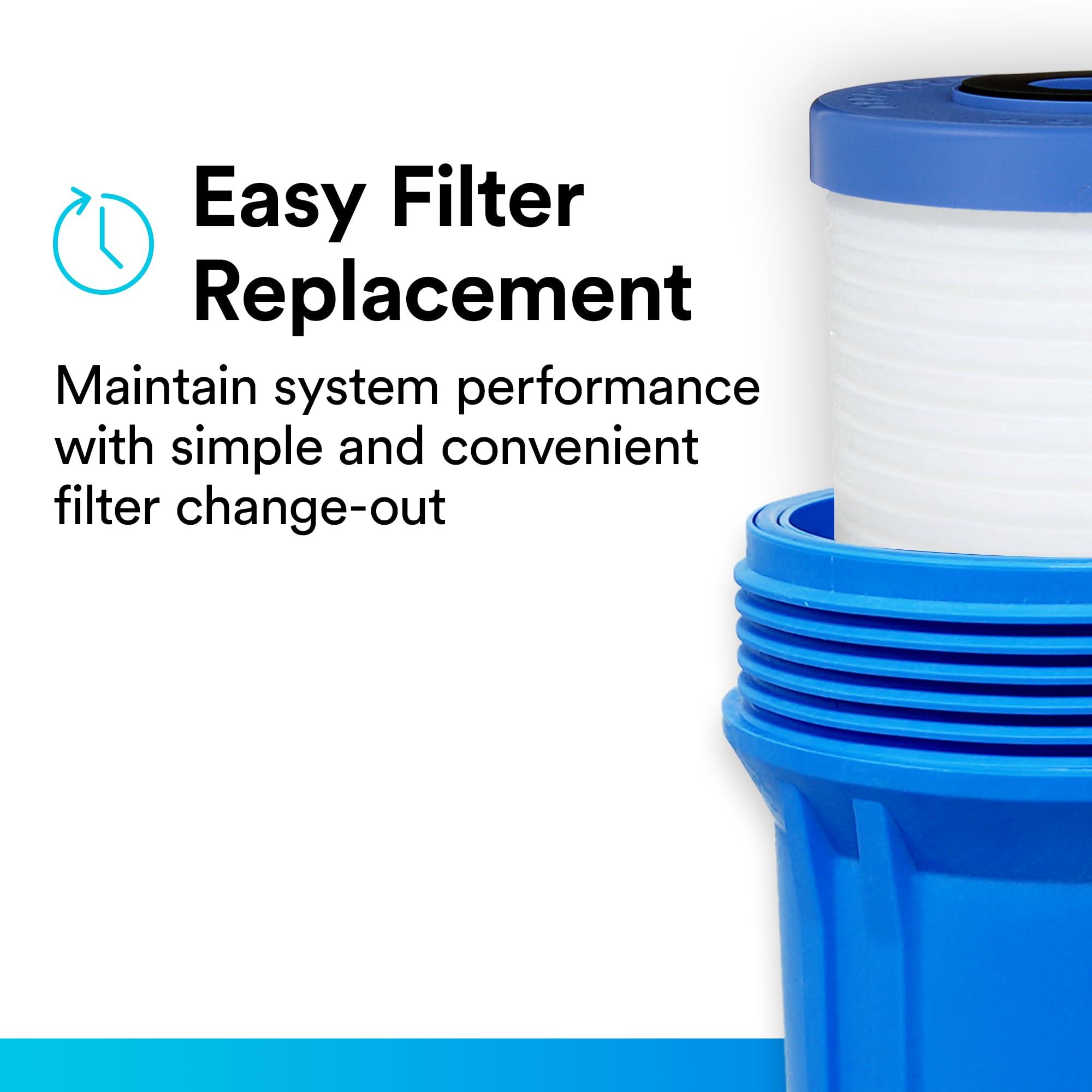 Aqua-Pure 3M Aqua-Pure Whole House Replacement Water Filter AP810, For Aqua-Pure AP801, AP801-C, AP801T and AP801B Water Filtration Systems,White