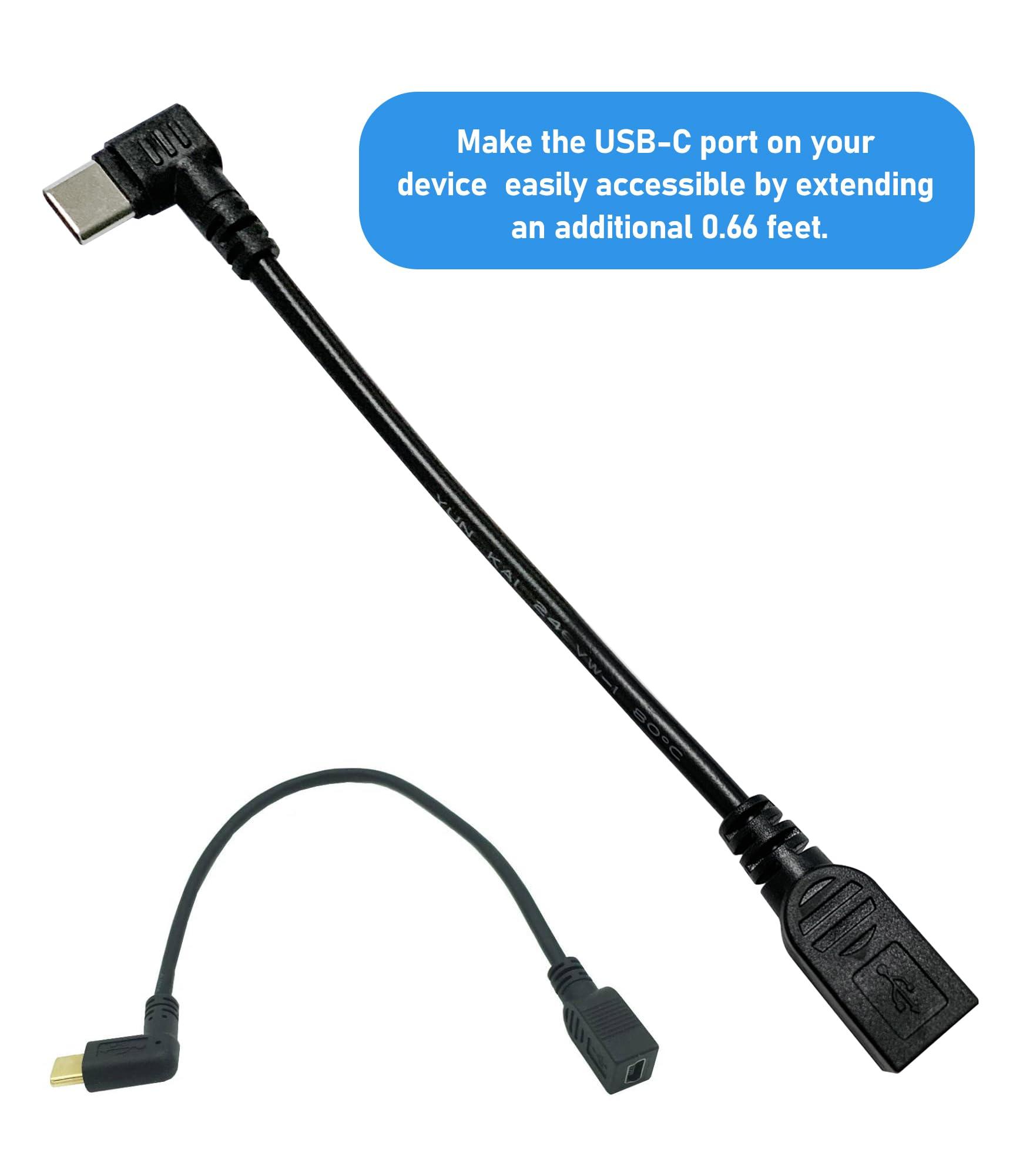 Plozoe Plozoe Mini USB Female to Type C Male Cable,USB-C Male to Mini USB Female Adapter Converter for Mini Dash Cam Hardwire Kit and More Mini USB Devices(Only for Charging)