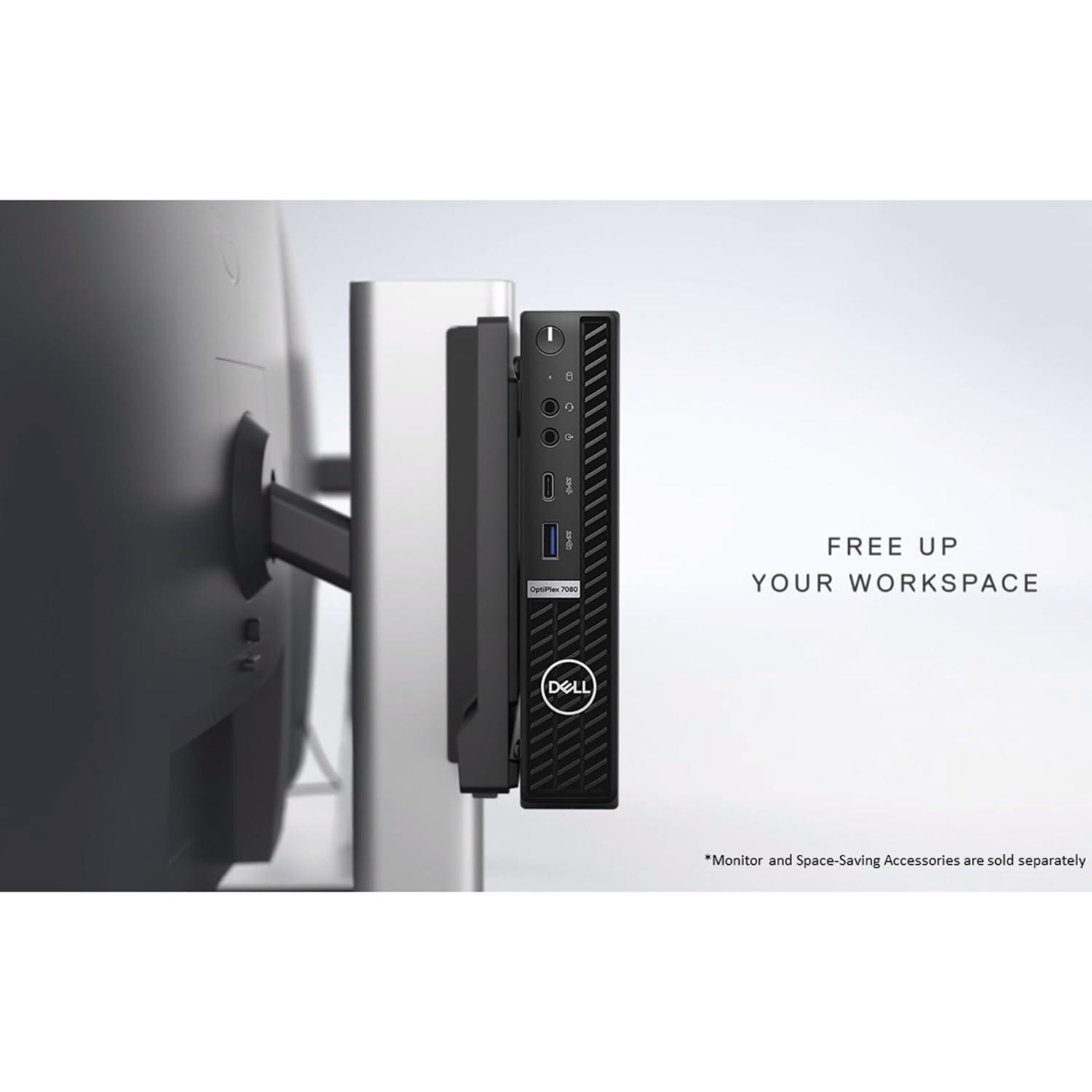 Dell Dell OptiPlex 7080 Micro Form Factor Mini Business Desktop, Intel Core i5-10500T Processor, 64GB RAM, 1TB PCIe SSD, DisplayPort, RJ45, Wi-Fi 6, Type-C, Bluetooth, Windows 11 Pro, Black (Renewed)