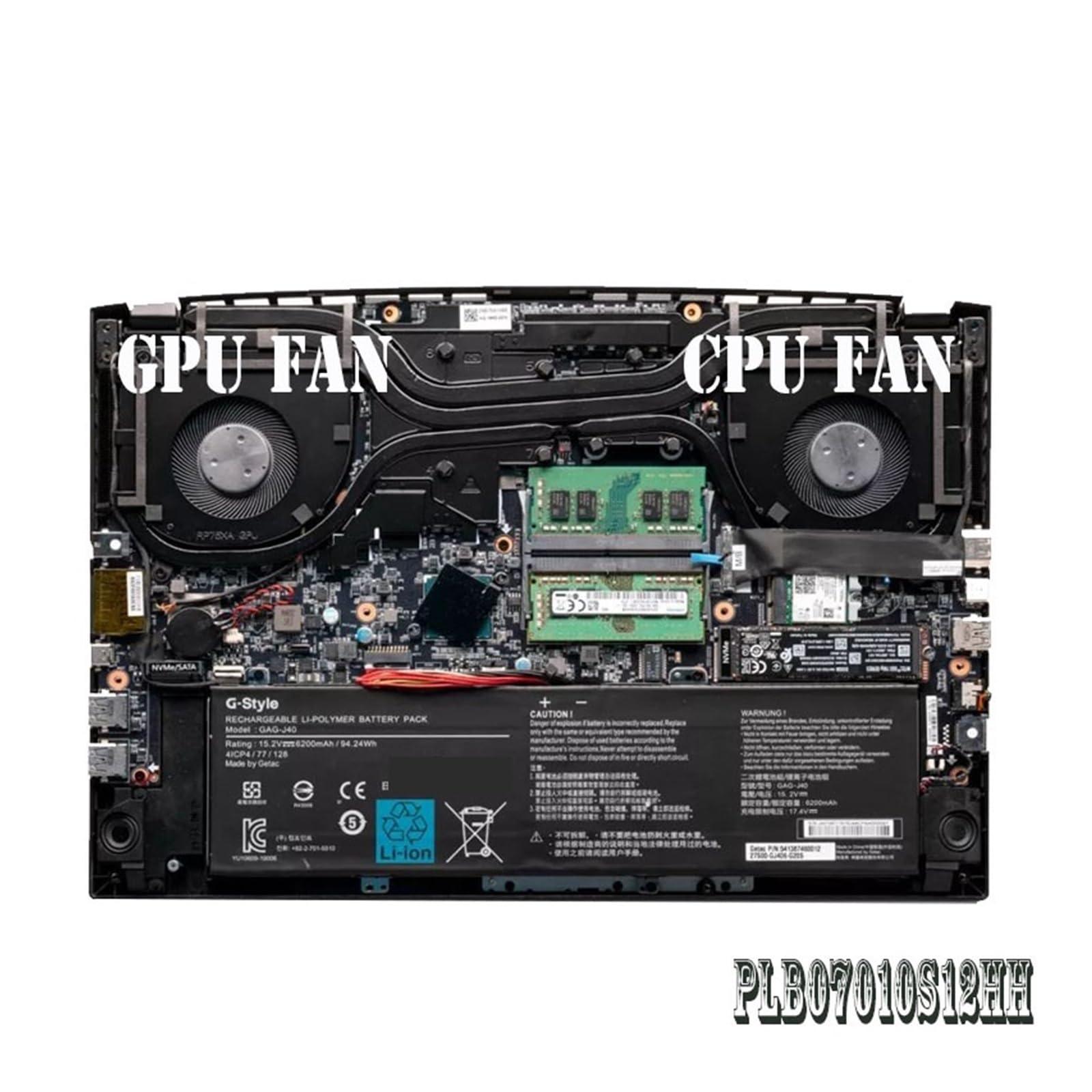 ISSUA ISSUA Laptop CPU GPU Cooling Fan Compatible for Gigabyte AERO 15 OLED SA 17 HDR XA RP75XA RP77XA Nicely (Color : CPU Fan)