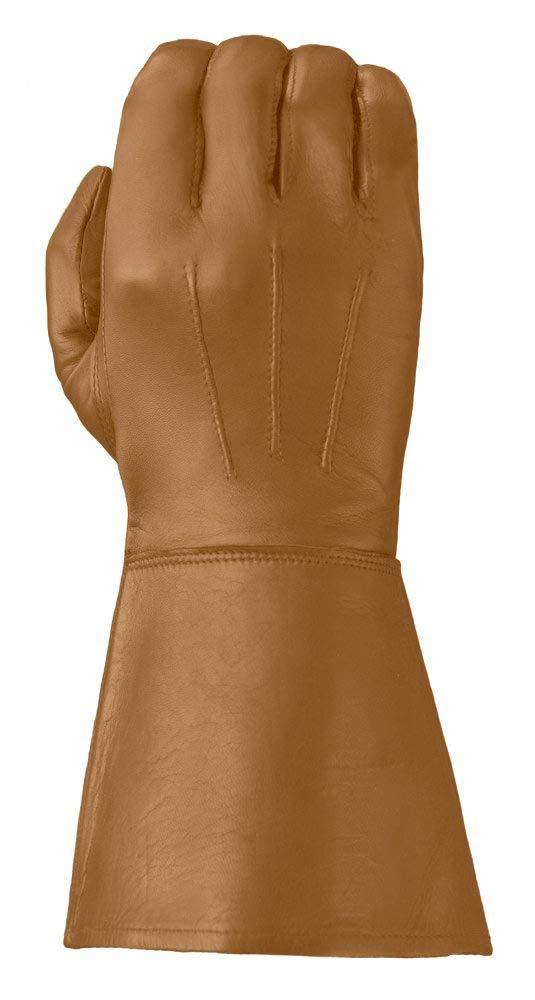 Tough Gloves Tough Gloves Enforcer Unlined Leather Gauntlet, TD650HP Black Size 10