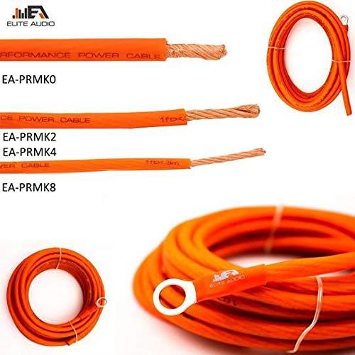 Elite Audio Elite Audio EA-PRMK4 + EA-PRM3 Series Amplifier Wiring Kit Bundle with 2-Channel RCA Combo - 2000W Max Power, 4GA Cables, Dual RCA Sets, Mini ANL Fuse and Holder