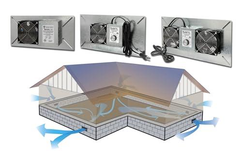 Tjernlund Tjernlund V2D UnderAire Crawlspace Ventilator Fan Moisture Mold Reducing,220 CFM