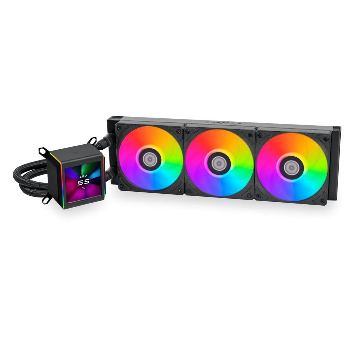 Lian Li Lian-Li Galahad II LCD CPU Liquid Cooler - Black, 360mm, SL-Infinity Fan