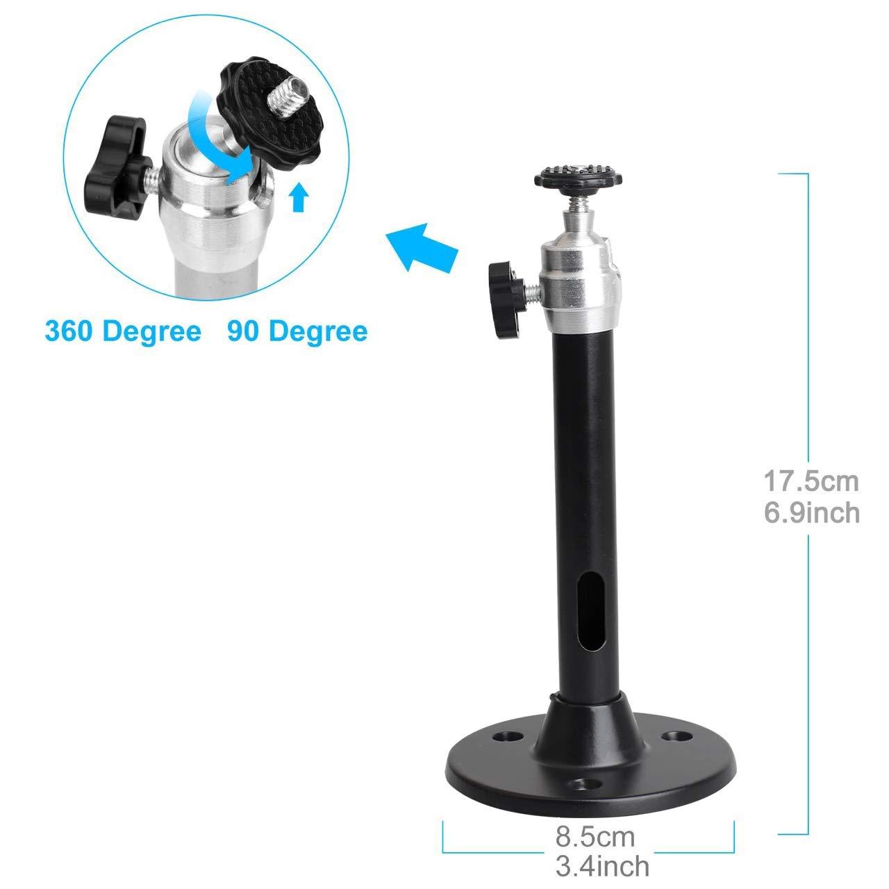 YiePhiot YiePhiot Mini Ceiling Wall Projector Mount Stand Compatible with QKK, DR.J, DBPOWER, Anker, VANKYO, AAXA, Jinhoo, PVO, TMY, AuKing and Most Other Mini Projector (175mm, Black)