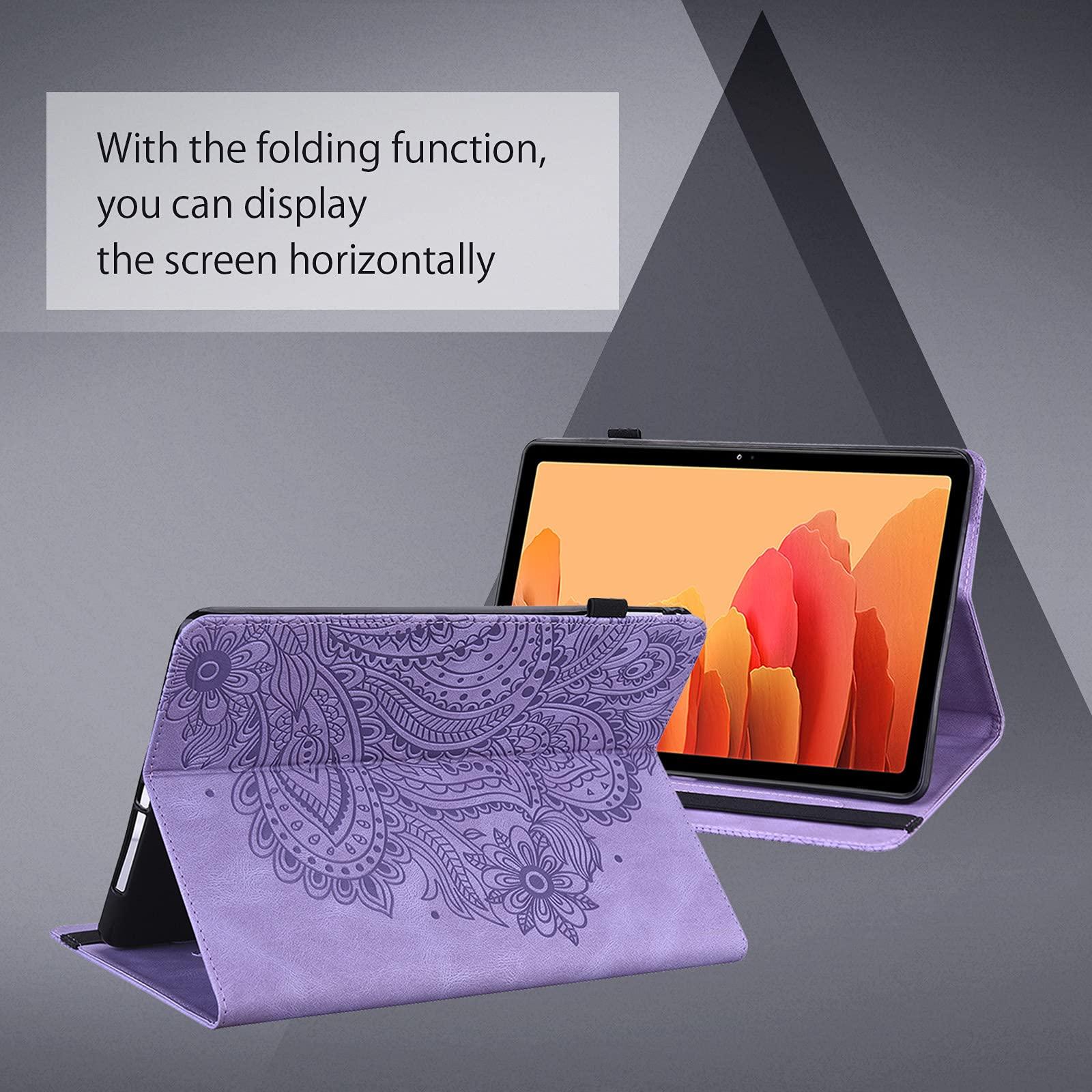 ALILANG ALILANG Case for Samsung Galaxy Tab A 9.7 inch (SM-T550 T555 SM-P550 P555) with Stylus, PU Leather Stand Flip Cover - Purple