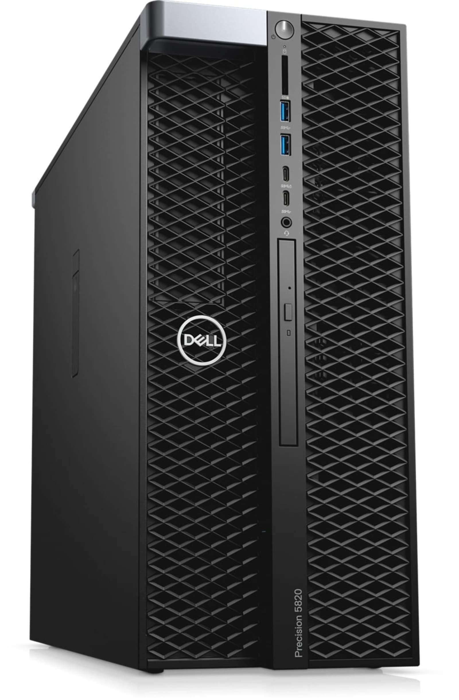 Dell Dell Precision 5820 Workstation Desktop | Core i9-10900X - 256GB SSD Hard Drive - 32GB RAM - AMD Radeon PRO WX 3200 | 10 cores @ 4.5 GHz - 4GB GDDR5 Win 11 Pro Black (Renewed)