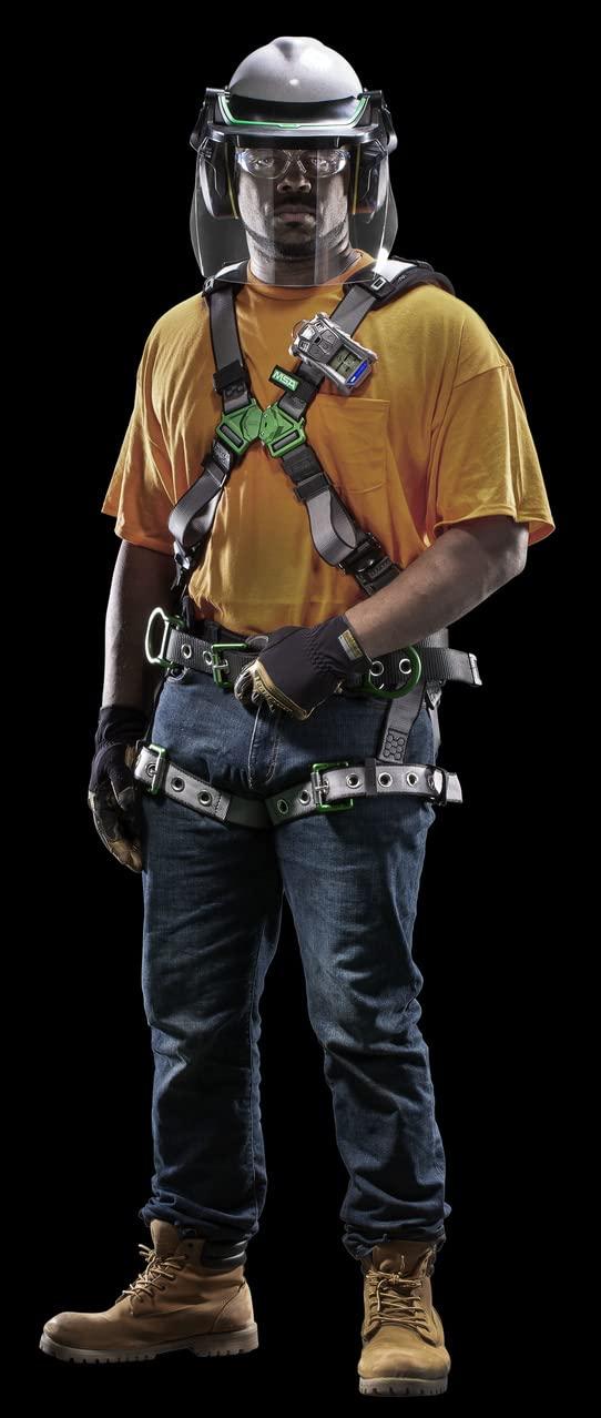 MSA MSA 10058321 V-Gard Full-Brim Hard Hat With 1-Touch Suspension | Polyethylene Shell, Superior Impact Protection, Self Adjusting Crown Straps - Standard Size in White