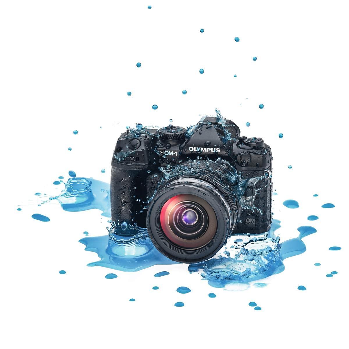 OM SYSTEM OM SYSTEM OLYMPUS OM-1 Micro Four Thirds System Camera 20MP BSI Stacked Sensor Weather Sealed Design 5-Axis Image Stabilization 120fps sequential Shooting, Black