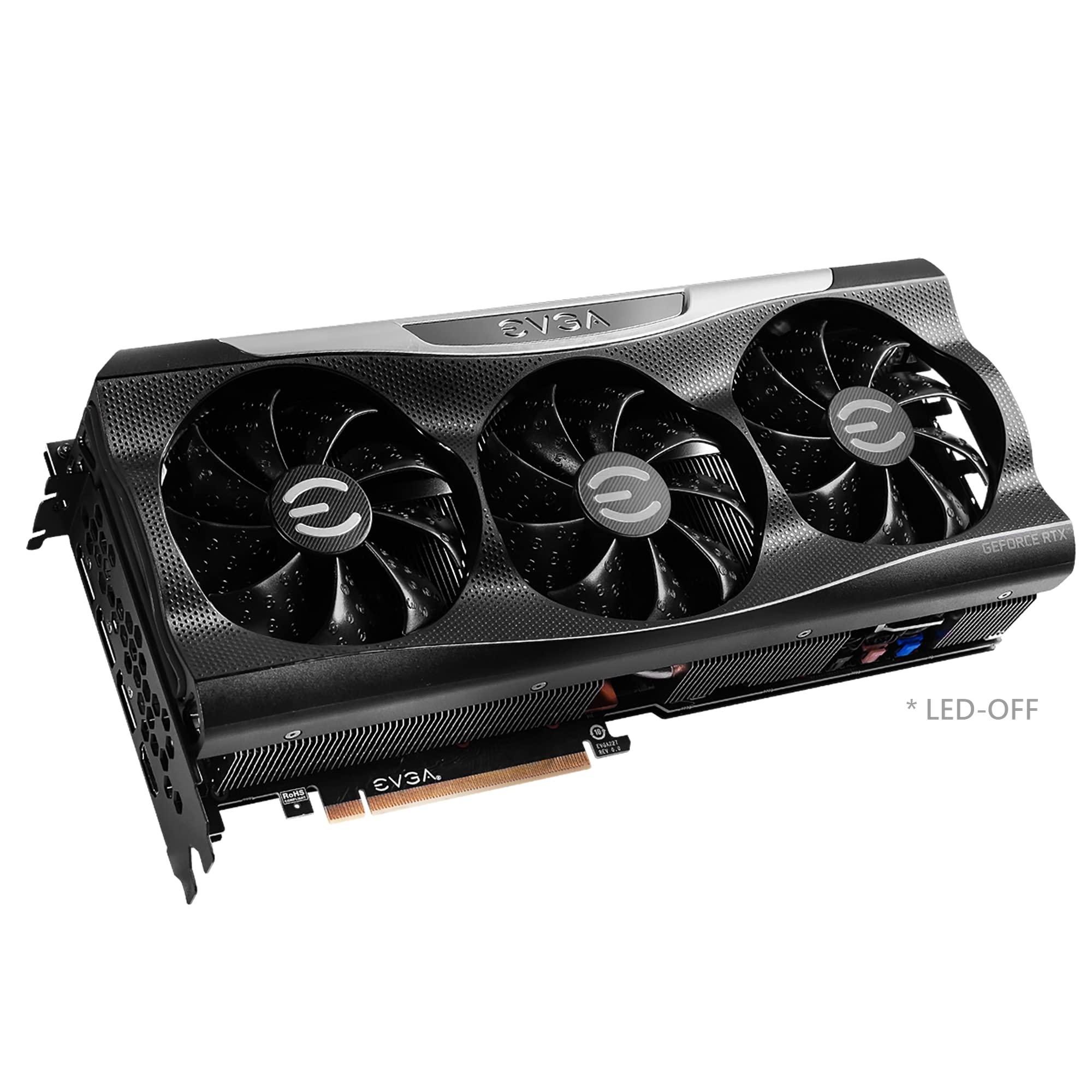 EVGA EVGA GeForce RTX 3080 FTW3 Ultra Gaming, 10G-P5-3897-KL, 10GB GDDR6X, iCX3 Technology, ARGB LED, Metal Backplate, LHR