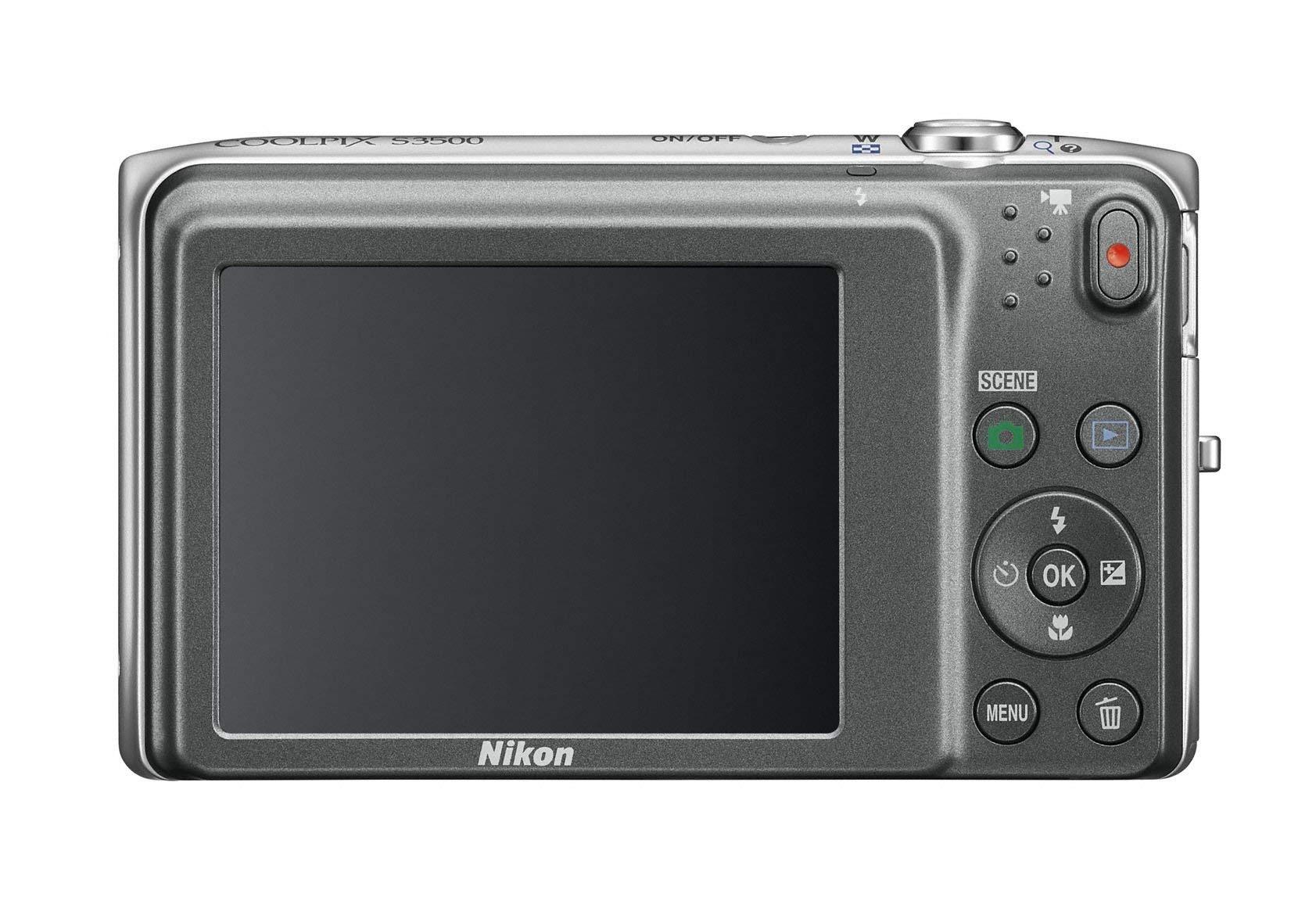 Nikon Nikon COOLPIX S3500 20.1 MP Digital Camera with 7X Zoom (Silver) (Old Model) (Renewed)