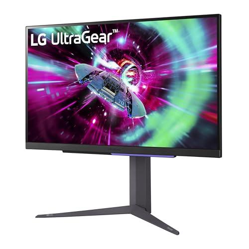 LG LG 27\" UltraGear 4K UHD (3840x2160) Gaming Monitor, 144Hz, 1ms, VESA DisplayHDR 400, G-SYNC and AMD FreeSync Premium, HDMI 2.1, DisplayPort, 4-Pole HP Out DTS HP:X, Tilt/Height/Pivot Stand, Black