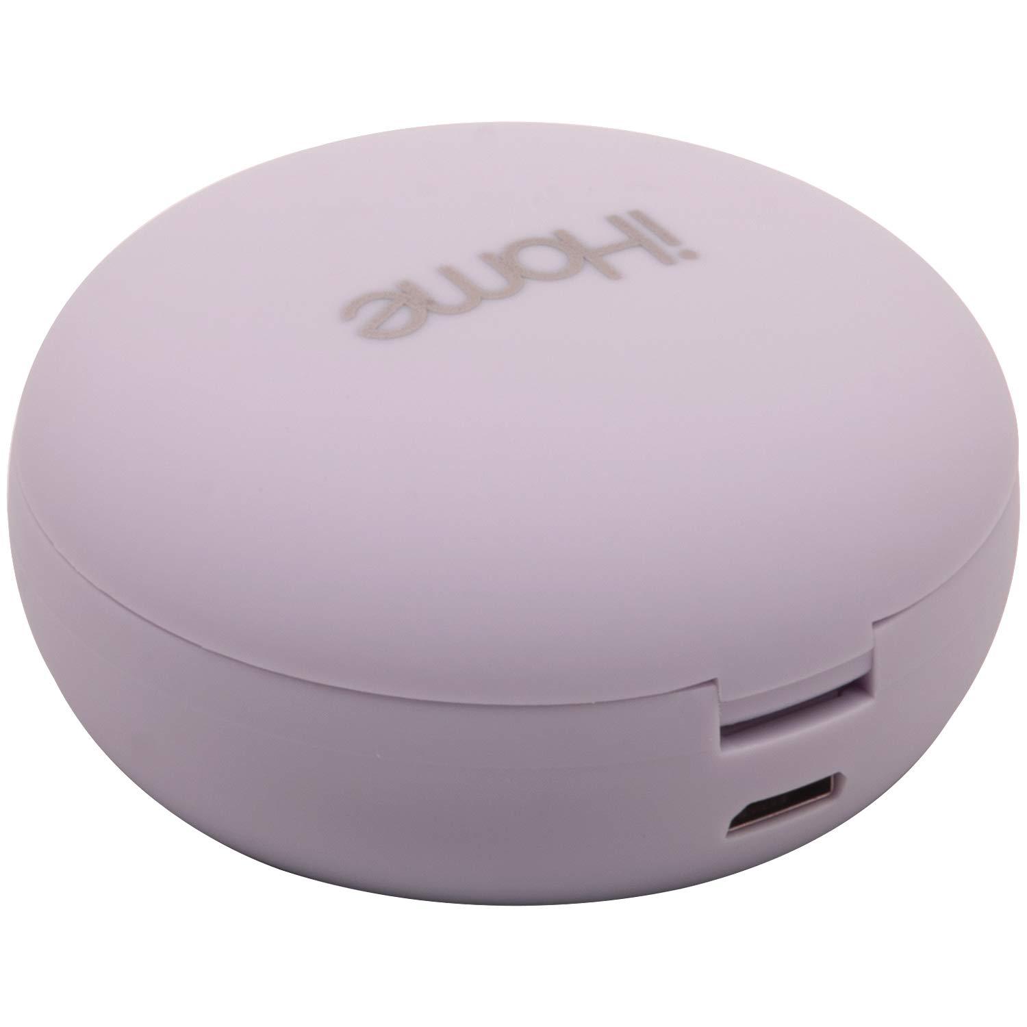 iHome iHome Wireless Earbuds with Charging Case, Water Resistant Bluetooth Earphones with Microphone and Touch Control, Purple