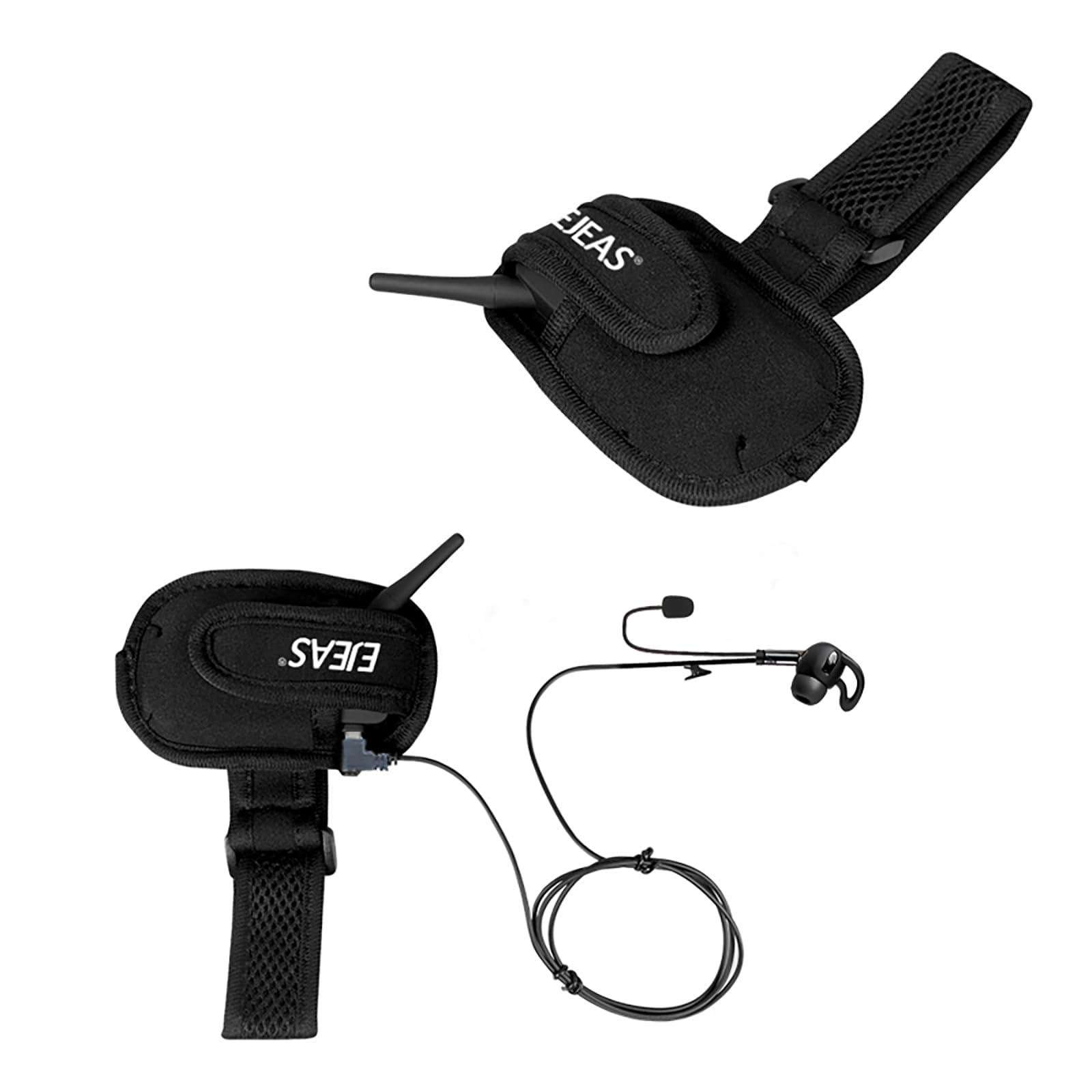 EJEAS EJEAS V6C Professional Football Referee Bluetooth Intercom, 2 People Wireless Bluetooth Headset with Running Armband for Soccer Hockey Rugby Sports (2 Pack)