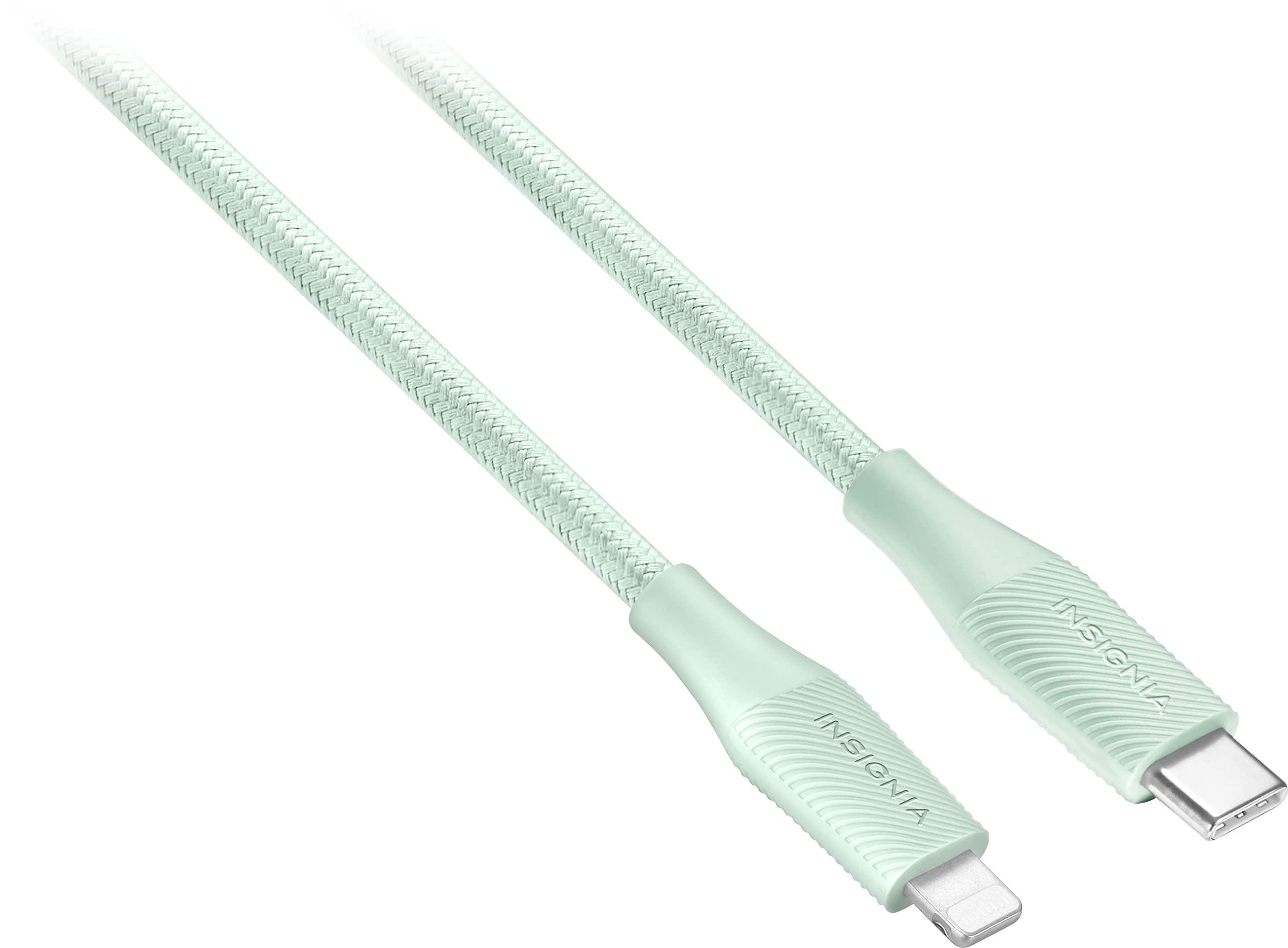 INSIGNIA Insignia - 10' Lightning to USB-C Charge-and-Sync Cable - Green