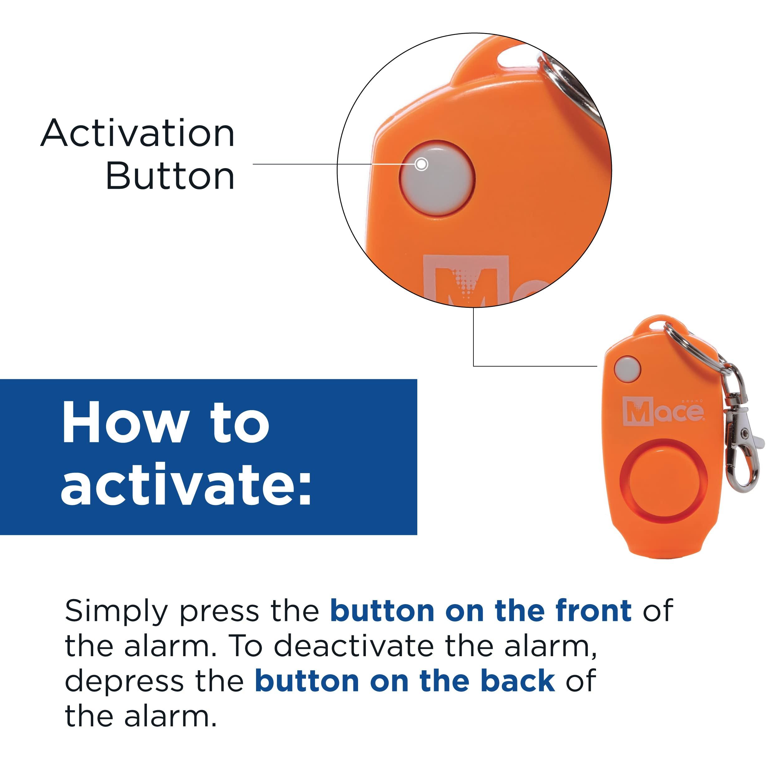 mace mace Brand 80734 Personal Alarm Keychain (Orange)