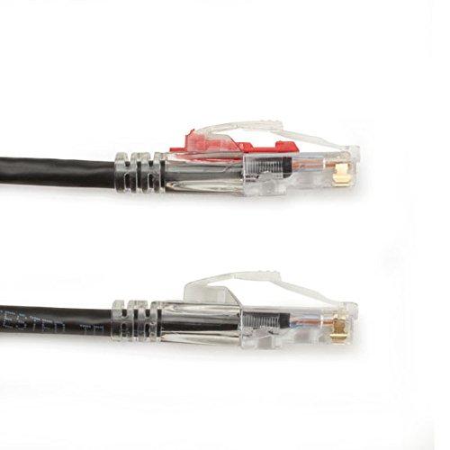 Black Box Black Box GigaTrue 3 CAT6 550-MHz Lockable Patch Cable (UTP), Black, 3-ft. (0.9-m)