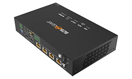 BZB GEAR BZBGEAR 1x4 4K UHD HDMI HDBaset Splitter/Distribution Amplifier Over Category Cable (Kit, Includes 4X RX) - BG-UDA-E14