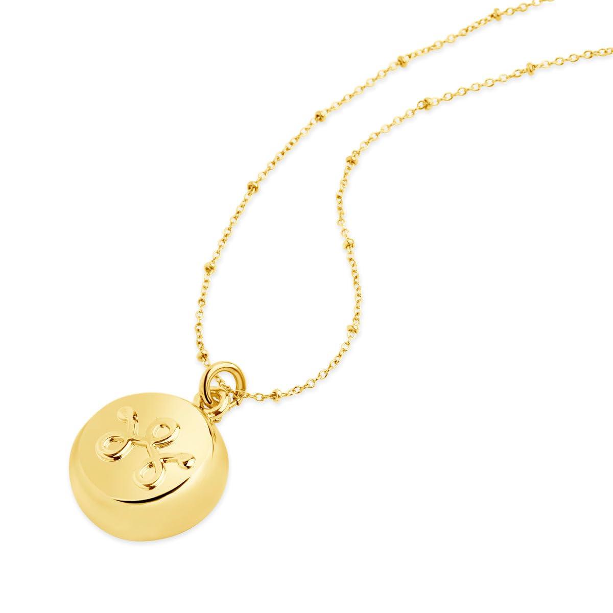 invisawear invisawear Smart Jewelry - Personal Safety Device - Gold Necklace