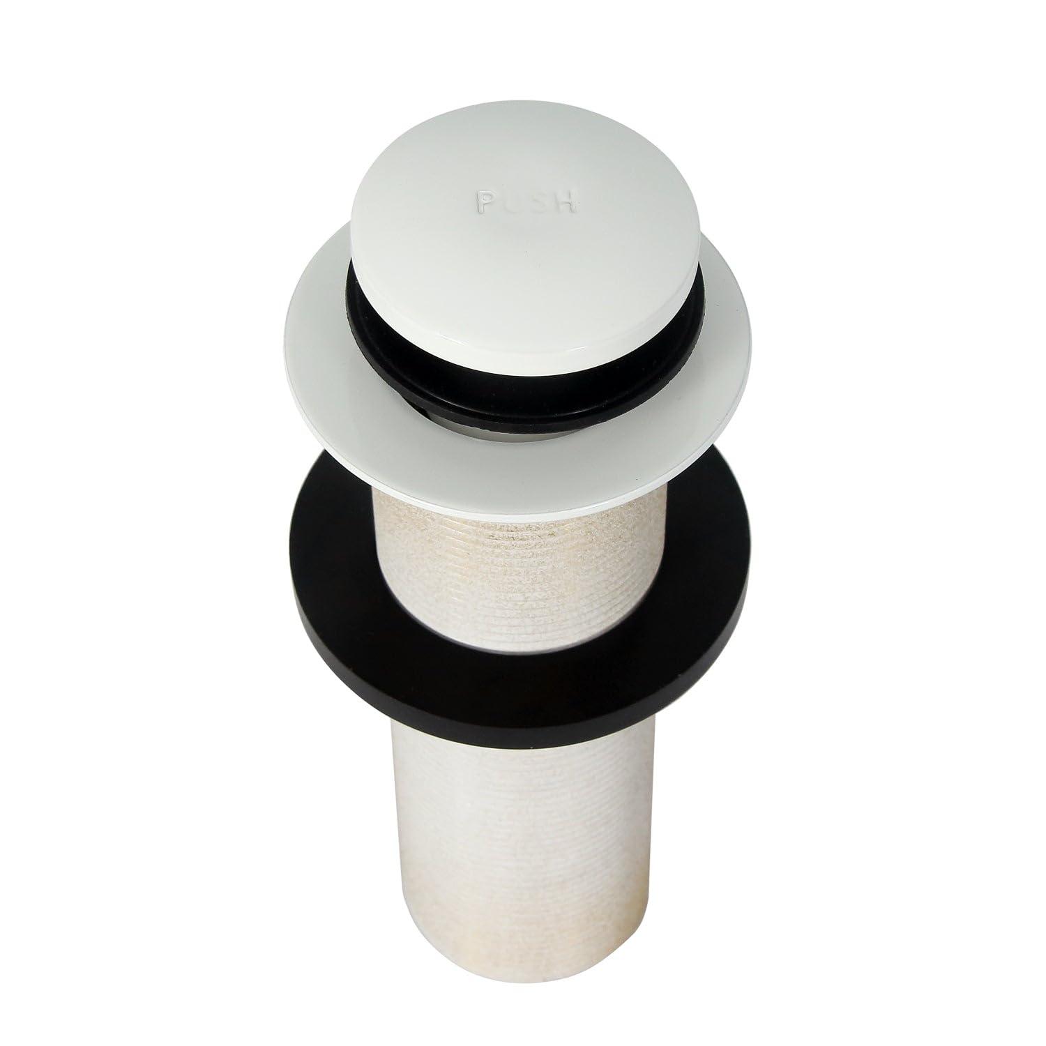 Barclay Barclay Extended 6" Soft Touch Tub Drain, Silver, Bathtub Drain Plug