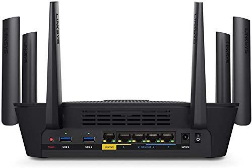 Linksys Linksys Max-Stream AC4000 MU-MIMO Wi-Fi Tri-Band Router, Compatible with Alexa (EA9300) (Renewed)