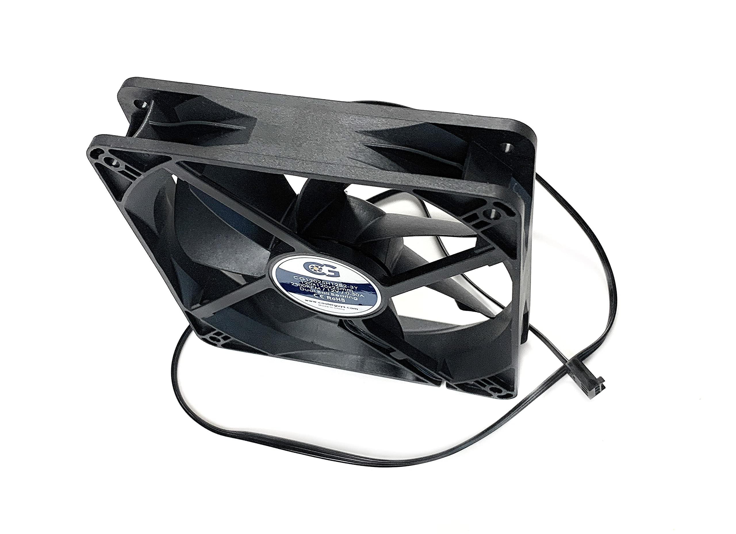 coolerguys Coolerguys Dual Ball Bearing 12v 3pin Fan (120x25mm, High Speed)