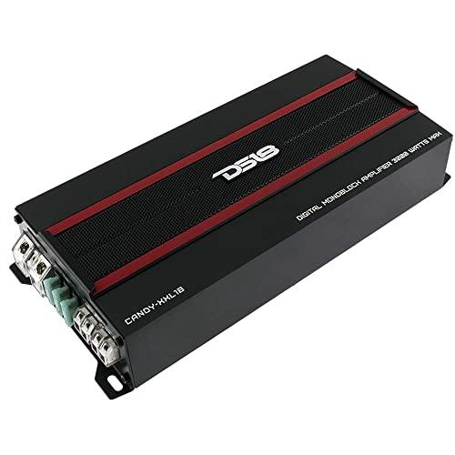 DS18 DS18 CANDY-XXL1B Amplifier in Black - Class D, Monoblock, 3000 Watts Max, Digital, 1/2/4 Ohm, with Remote Subwoofer Level Controller - Compact Mini Amplifier for Speakers in Car Audio System