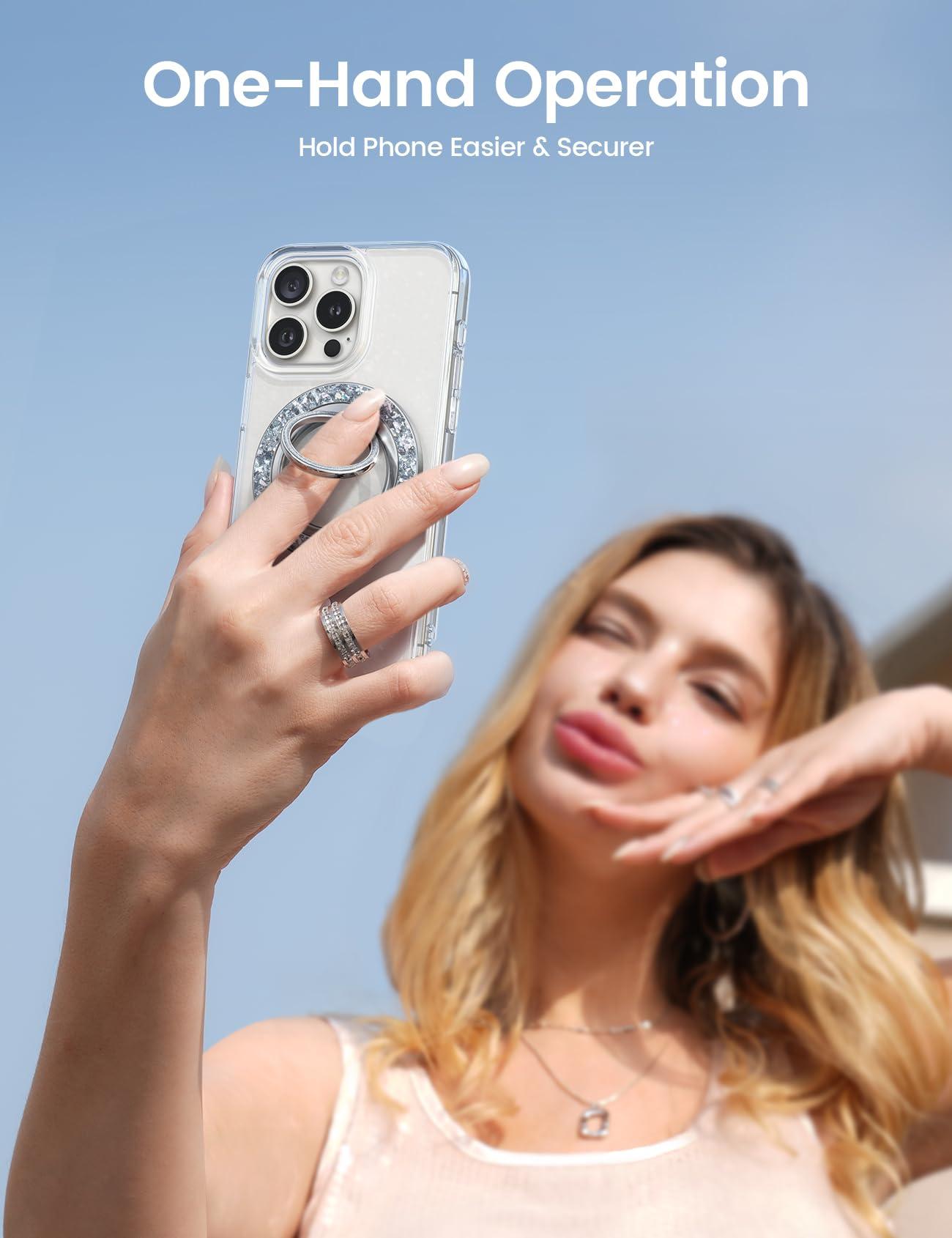 Lamicall Lamicall Magnetic Twinkle Ring Phone Holder + Tablet Stand