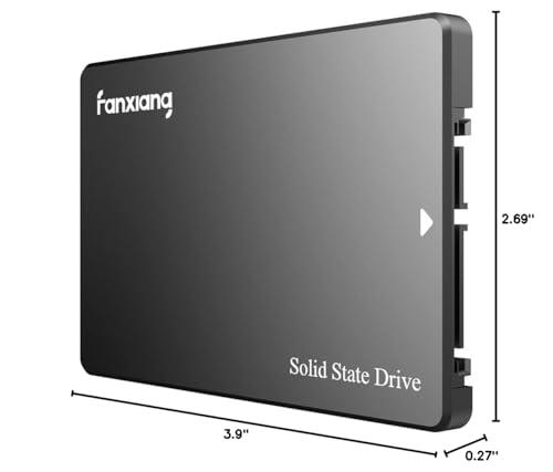 fanxiang fanxiang SSD 2TB Internal Solid State Drive SATA III 6Gb/s 2.5", 3D NAND, SLC Cache, Up to 550MB/s, Compatible with Laptops and PC Desktops(S101)