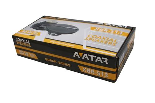 Avatar Avatar 5.25" 160 Watts 4-Ohm Black Coaxial Speakers Buran Series XBR-513 Pair