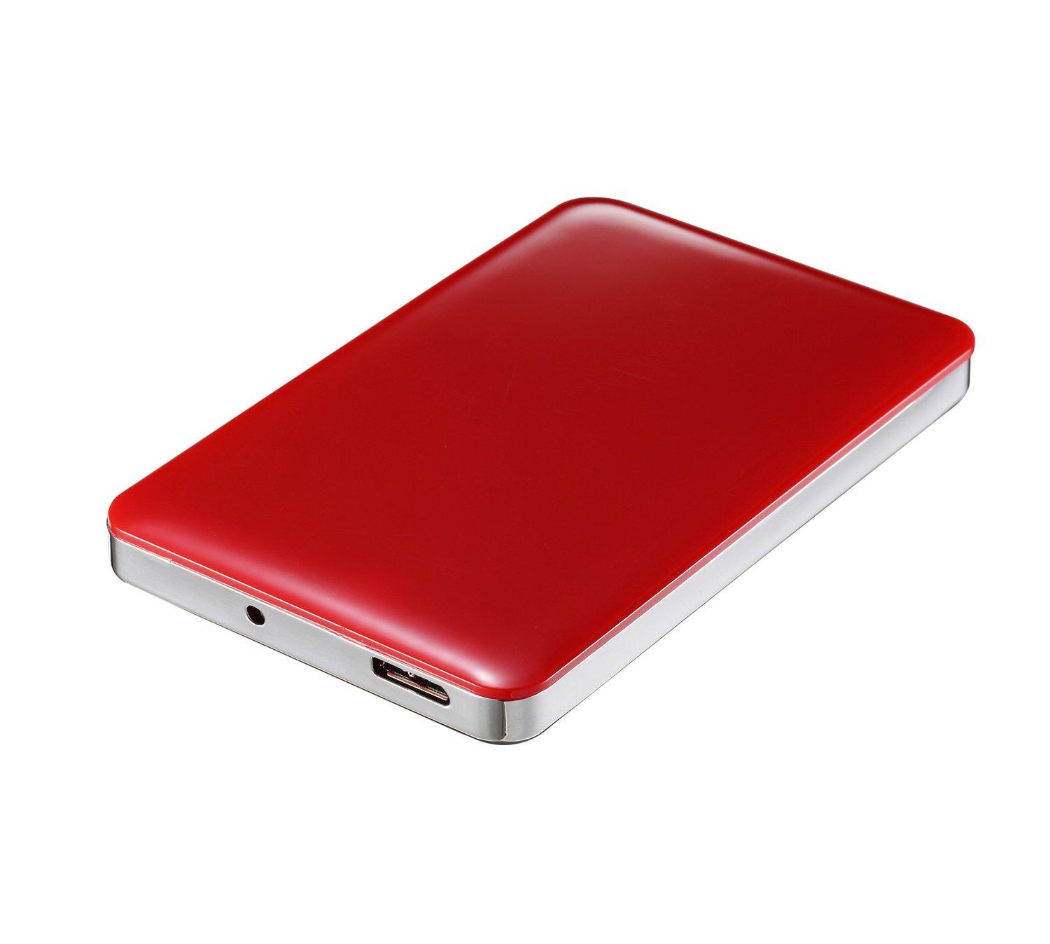 BIPRA Bipra U3 2.5 inch USB 3.0 Mac Edition Portable External Hard Drive - Red (1 TB)