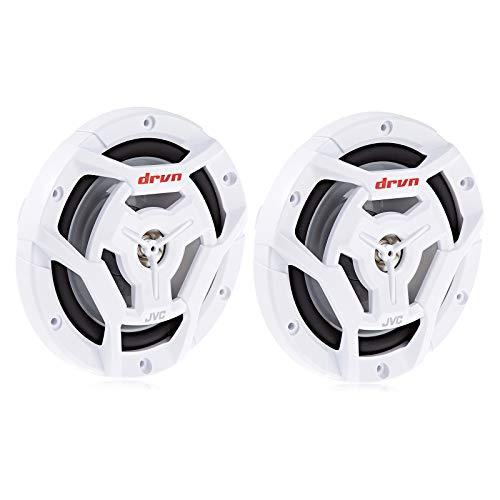 JVC JVC CS-DR6200M Marine 6.5" 2-Way Coaxial Speaker - Set of 2 (White) featuring Water Resistant Woofers / UV Resistant Grilles / Max Power 150W