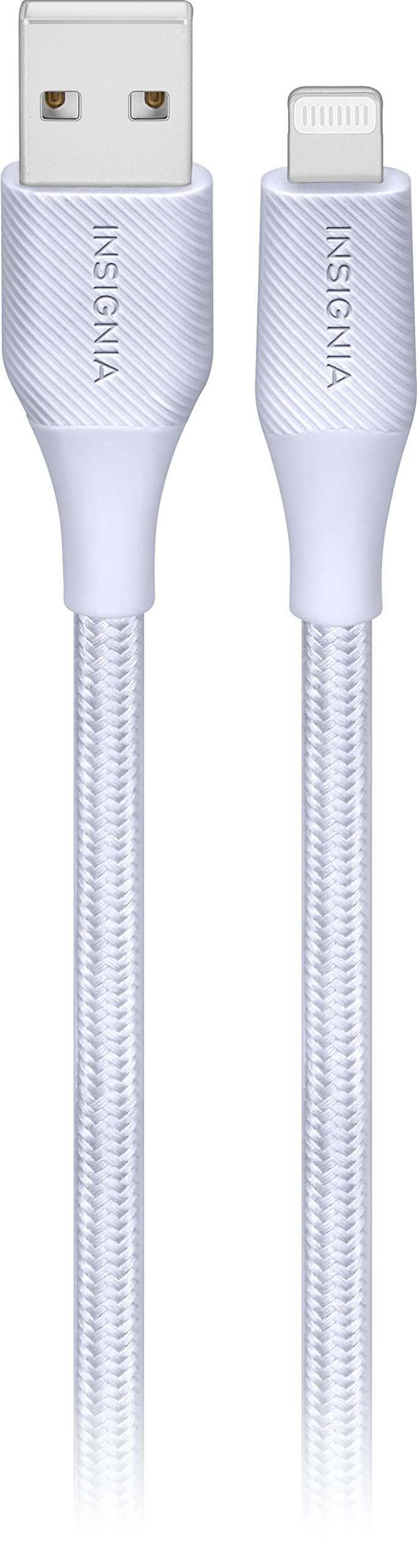 INSIGNIA Insignia - 10\' Lightning to USB Charge-and-Sync Cable - Purple