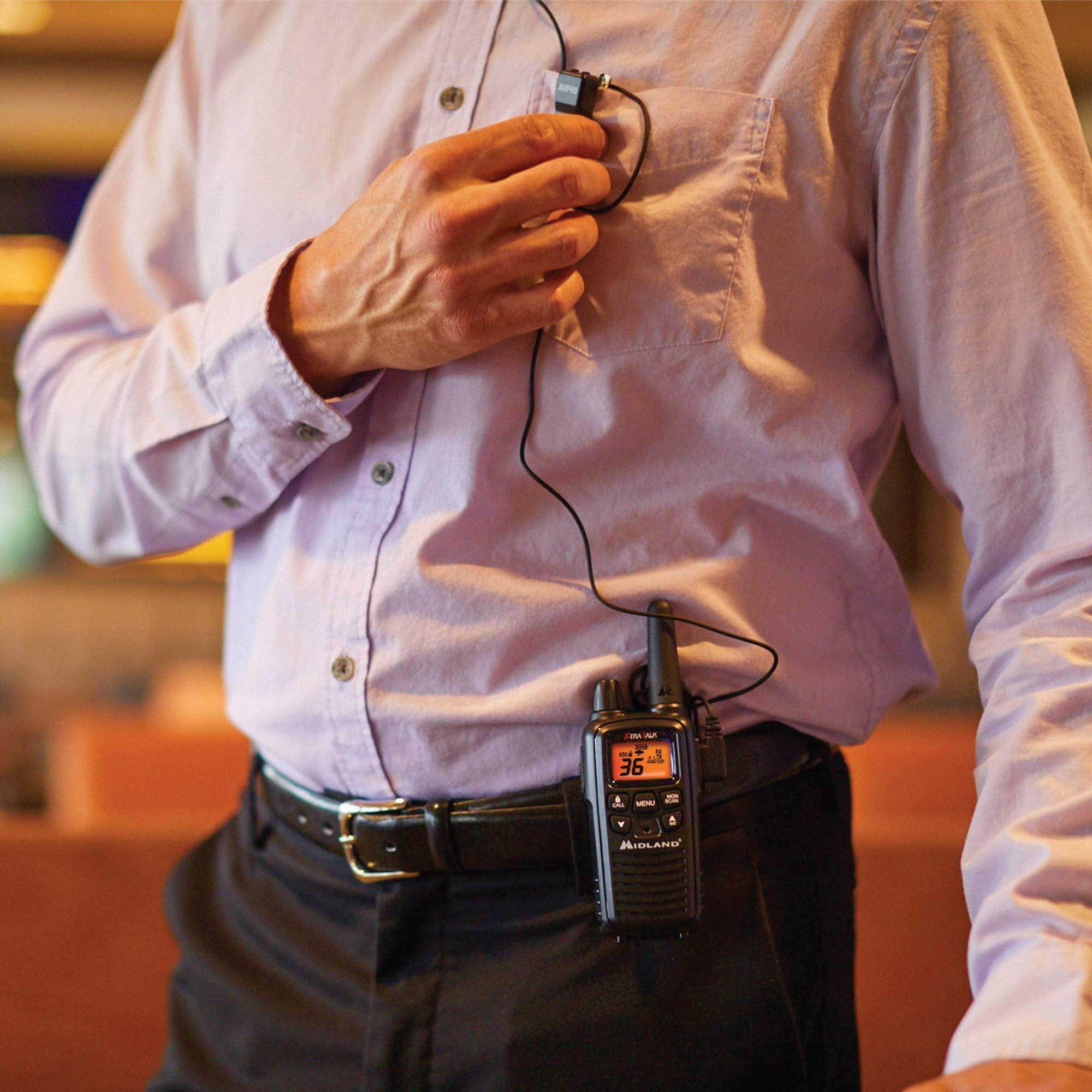 Midland Midland LXT600VP3 36 Channel FRS Two-Way Radio - Up to 30 Mile Range Walkie Talkie - Black (Pack of 10)