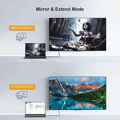 CableCreation CableCreation Active DP to HDMI Cable HDR 4K@60Hz 2K@144Hz 1080P@144Hz, 8FT Unidirectional DisplayPort to HDMI Monitor Cable, DP 1.4 to HDMI 4K Braided, Support Eyefinity Multi-Display, Aluminum