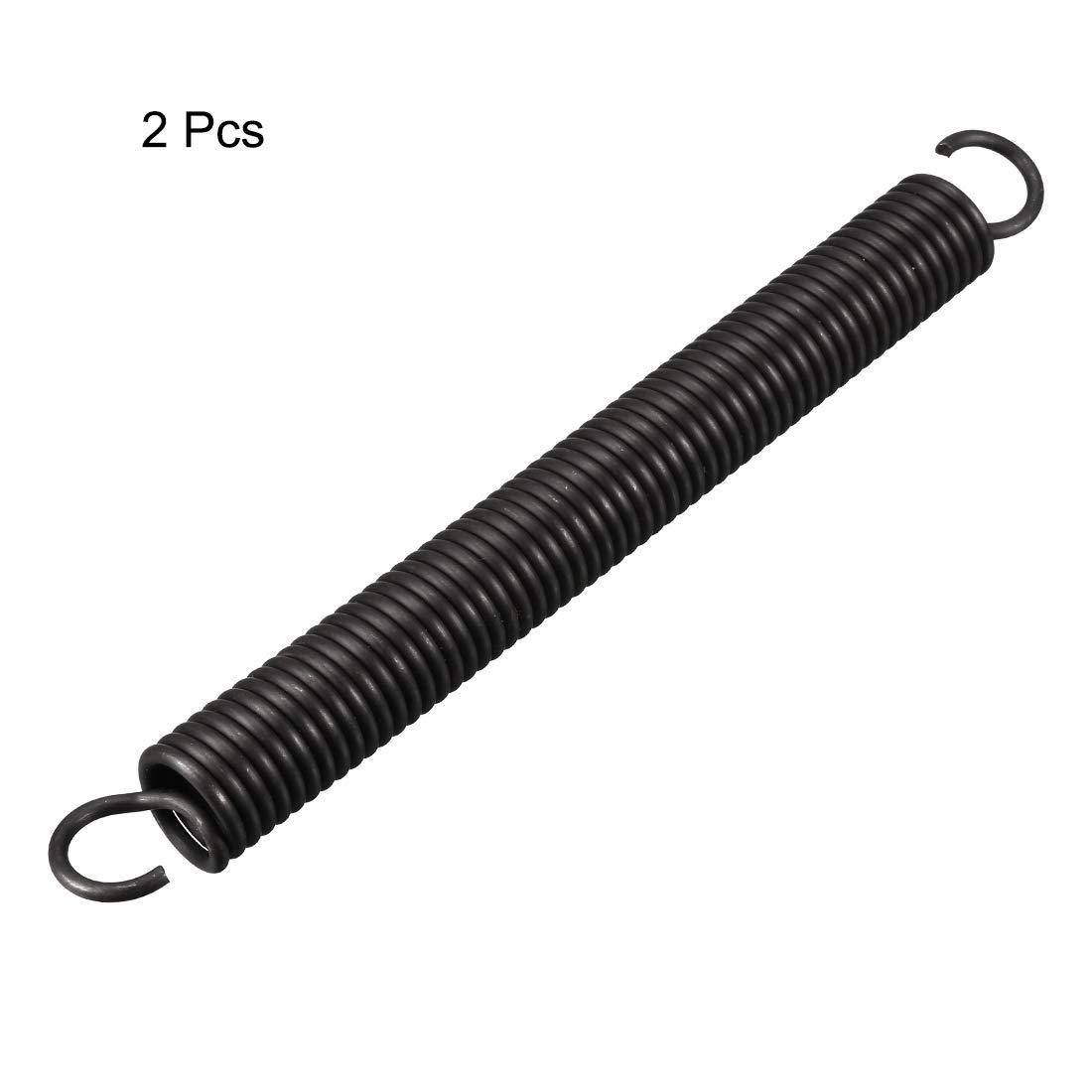 uxcell uxcell Extension Spring - 2.5mm Wire Dia , 18mm OD , 180mm Free Length Spring Steel Small Dual Hook Tension Spring 2pcs