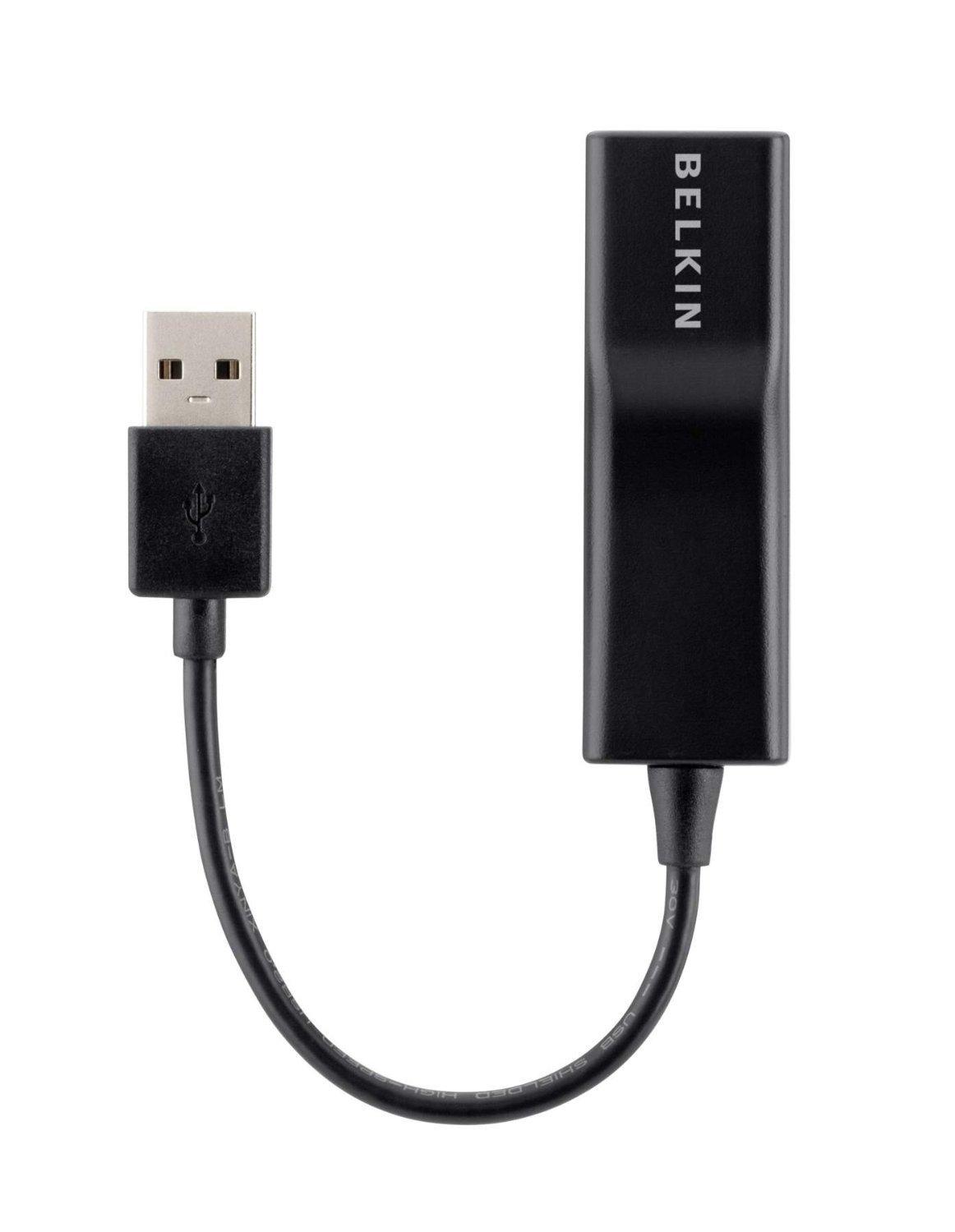 Belkin Belkin USB 2.0 ETHERNET Adapter - Network Adapter (Pack of 2)