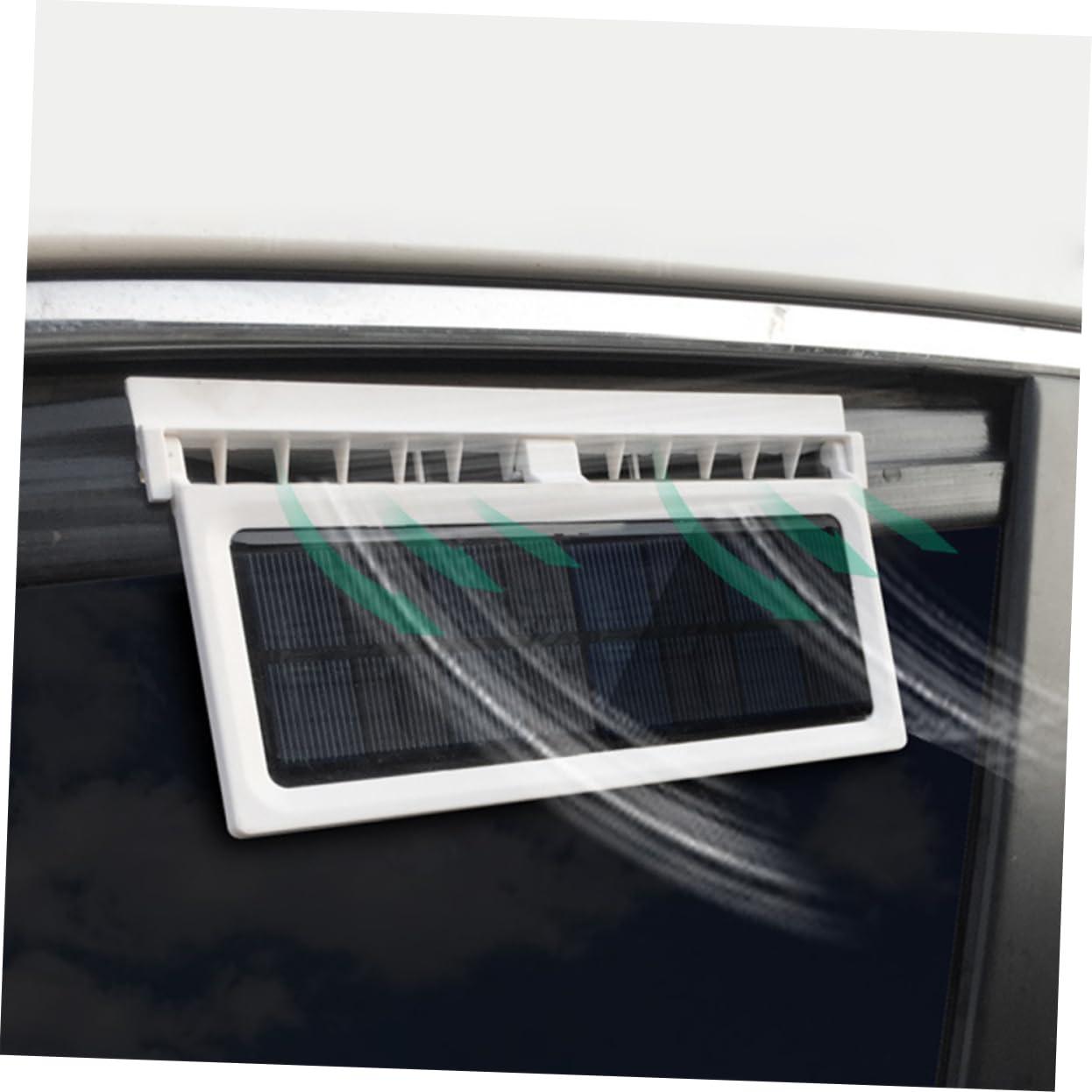 COOLHIYA COOLHIYA Solar-Powered Car Exhaust Fan Window Ventilation Fan Car Air Vent Cooler for Comfort
