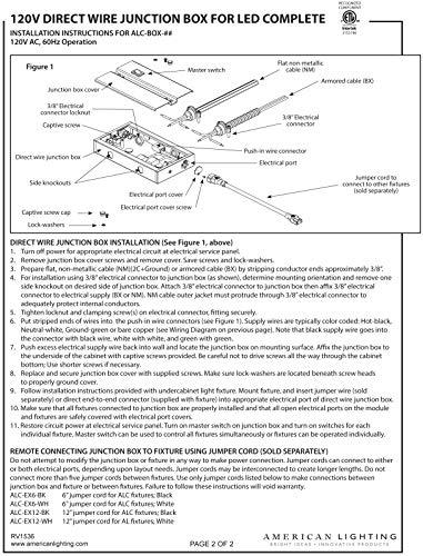 American Lighting American Lighting ALC2-12-WH-MASTER ALC2-12-WH LED Complete Collection