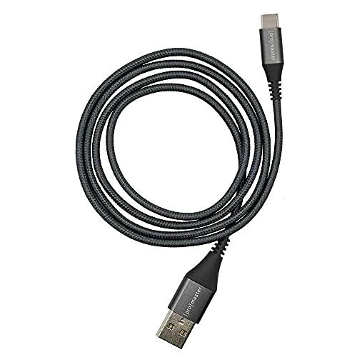 K&M Promaster USB-C to USB-A Braided Cable 1m - grey