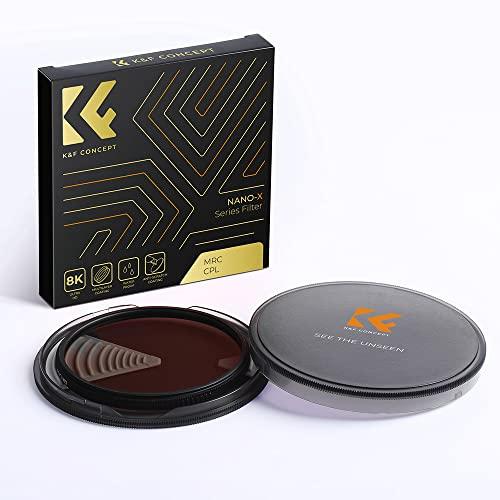 K&F Concept 67mm Circular Polarizers Filter, K&F Concept 67MM Circular Polarizer Filter HD 28 Layer Super Slim Multi-Coated CPL Lens Filter (Nano-X Series)