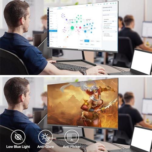 SANSUI SANSUI Computer Monitor 22 inch Monitor IPS FHD 1080P PC Monitor 75Hz, Monitors with HDMI,VGA Ports, Eye Care, Desktop Monitor Ultra-Thin Tilt Adjustable VESA Mount (ES-22X3 HDMI Cable Included)