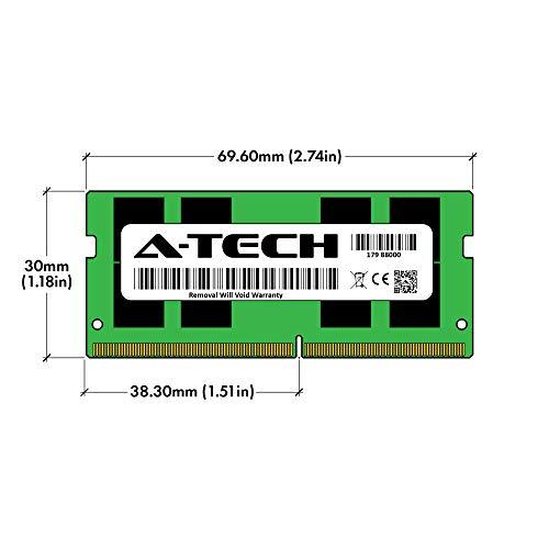 A-Tech Components A-Tech 32GB DDR4 2666MHz PC4-21300 (PC4-2666V) CL19 SODIMM 2Rx8 1.2V 260-Pin Non-ECC SO-DIMM Laptop Notebook RAM Memory Module