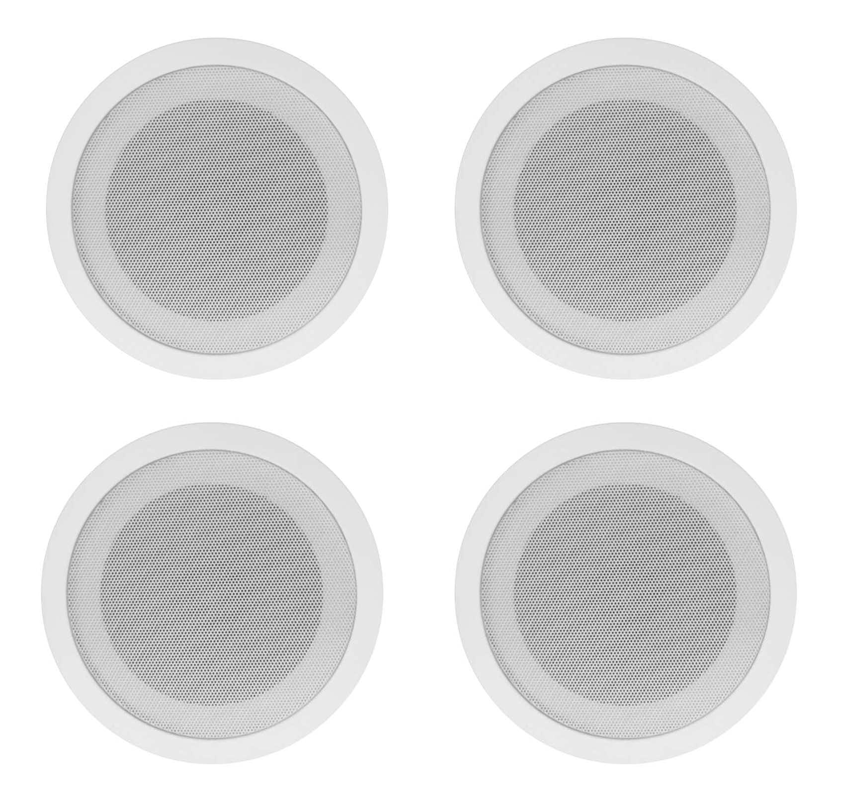 Rockville Rockville Commercial 70v Amp+(4) White 5" Ceiling Speakers 4 Restaurant/Bar/Cafe