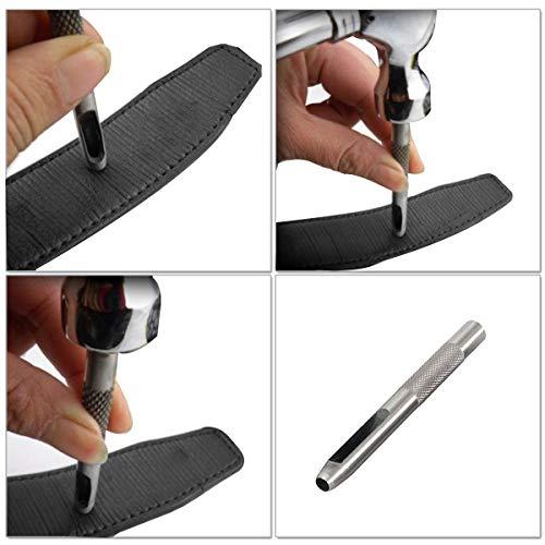 Trimming Shop Trimming Shop Steel Hollow Punch Set for Piercing Holes in Leather Paper Plastic Rubber and Vinyl Easy Secure Grip Precise Clean Cut 12mm